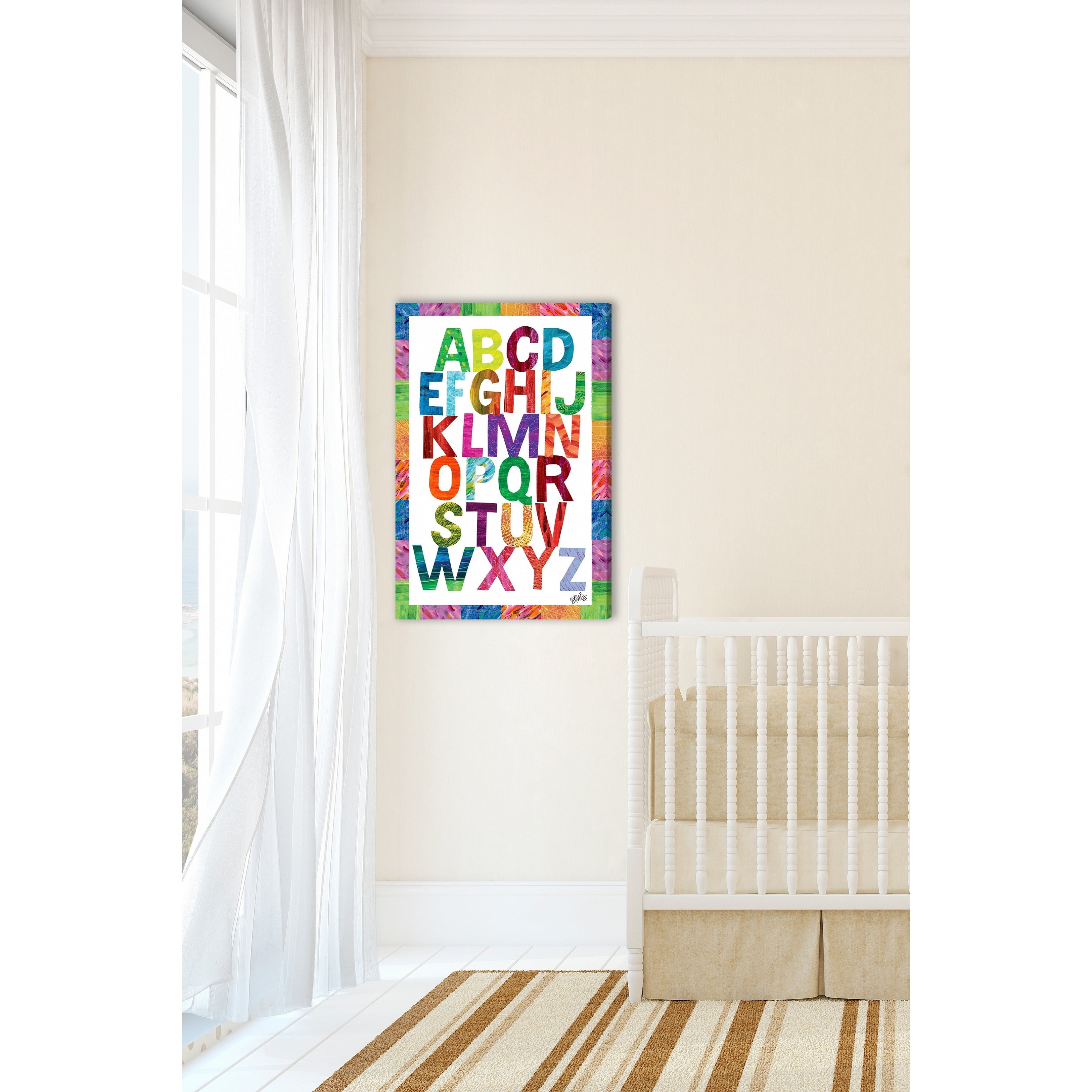 Marmont Hill 'Alphabet Letters' by Eric Carle Painting Print on Wrapped Canvas
