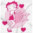 thumbnail image 2 of Vintage Betty Boop Cartoon Love Heart Women Crewneck Sweatshirt Brisco Brands S, 2 of 5