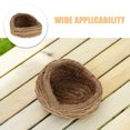 thumbnail image 3 of ColoMX Nido de paja tejida para pájaros, jaula natural para pájaros, casa para pájaros, refugio para loros, refugio para pinzones pequeños, canarios, agapornis, descanso, cría y juego., 3 of 7