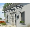 thumbnail image 4 of Palram - Canopia Herald 4460 15' x 5' Polycarbonate/Galvanized Steel Awning - Gray/Mist, 4 of 6