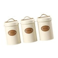 thumbnail image 3 of 3 botes herméticos para cocina, tapa hermética, elegante organizador de té, multifunción. Blanco, 3 of 9