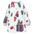 thumbnail image 2 of Christmas Theme Gifts Girls'long-sleeved dress Thickened A-dress Warm Dress Basic Shirt Party Dresses, 2 of 7