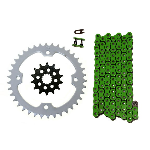Green 520x98 O-Ring Drive Chain & 14/39 Sprockets 2004-2013 Yamaha YFZ450