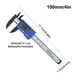 thumbnail image 5 of Kenally Calibrador Vernier LCD, micrómetro de medición de profundidad de 0-100mm, regla de longitud de diámetro, calibre de plástico, instrumento que Medidores de medidas dimensionales Azul Kenally TO000934-02, 5 of 6