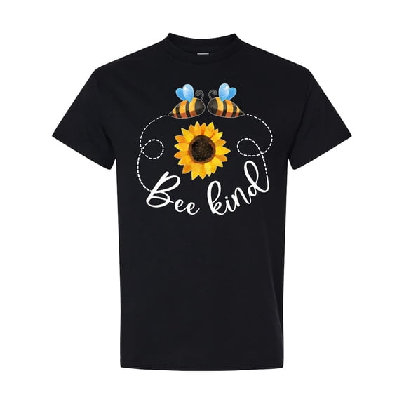Inktastic Bee Kind Bees and Sunflower T-Shirt