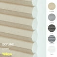 thumbnail image 6 of Yellow Blinds Cordless Light Filtering Honeycomb Cellular Shade Skyline Cream - 62.75"W X 64"H, 6 of 9