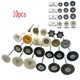 thumbnail image 1 of 10pcs Polishing Wheels Wool/Cotton/Cloth Buffing Pad Jewelry Abrasive Brush Dental Lab Hp Brush 235mm Shank Rotary Tools, 1 of 5
