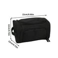 thumbnail image 3 of Gallickan Pencil Case with Zipper, Large Capacity Double Layer Side Storage Organizer, Portable Bag with Handle, Supplies Pouch, Black, 3 of 6