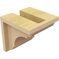 thumbnail image 5 of 4"W x 4"D x 4"H Wide Bryant Rough Cedar Woodgrain TimberThane Corbel, Primed Tan, 5 of 6