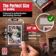 thumbnail image 2 of xianyou-Semi Rigid Card Holders for PSA, SGC, BGS, CSG Grading – 160 Bundle - Baseball Card Sleeves - 80 Card Holders for Trading Cards + 80 Soft Sleeves – 3-5/16” x 4-7/8” with 1/2” Lip, 2 of 4