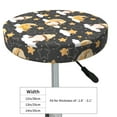 thumbnail image 4 of Vsdgher Cute Bee Gnome Print Stool Covers Round,Stretch Round Stool Covers Washable Stool Cushion Slipcover Elastic Chair Covers for 12-14 Inch Chair, 4 of 7