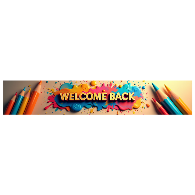 Space Theme Welcome Back Banner School Backpack and Planets Colorful Backdrop Classroom Decorations Outer Space Party Supplies Photography Props