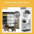 Dextrus 4Tiers Cat Cages with Storage Cube DIY Catio Outdoor Cat