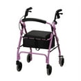 thumbnail image 2 of NOVA Medical Products GetGo Classic Rollator Walker, Rolling Walker for Height 5’4 - 6 inch, Seat Height is 22.25 inch, Classic Standard, Pink, 2 of 6