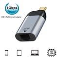 thumbnail image 4 of Type-c Grey USB C To Ethernet Adapter Aluminum Alloy 1-Gigabit For Thunderbolt 3, 4 of 9