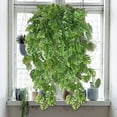 thumbnail image 6 of Spring Artificial Monstera Leaf Vines, 2.56Ft Hanging Greenery Tropical Palm Leaves Ivy Vine Monstera Garland for Home Garden Porch Patio Party Indoor Outdoor DÃ©cor, 6 of 7