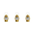 thumbnail image 4 of Guardoinrt Lantern LED Oil Lamp Table Porch Winery Cabin Light Golden 3Set, 4 of 6