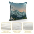 thumbnail image 4 of Orinice Mountain Campsite Full Moon Graphic Decorative Cushion Throw Pillow Cover for Home Couch Living Room Bed Sofa Car Bedroom, Aesthetic Decorative, 1PC 22x22in, 4 of 5