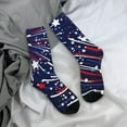 thumbnail image 5 of KLL Red White Blue Fireworks 1 Print Cool Socks Men's Women's Crew Socks Funny Crazy Novelty Stockings, 5 of 6