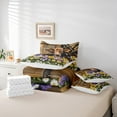 thumbnail image 6 of Castle Fairy Kawaii Cow Twin Bedding Sets 7-Piece for Children Teens Adults,Farmhouse Animal Bedding Comforter Set Microfiber,Chic Floral Flowers Daisy Breathable Sheet Sets,Lightweight Room Decor, 6 of 8