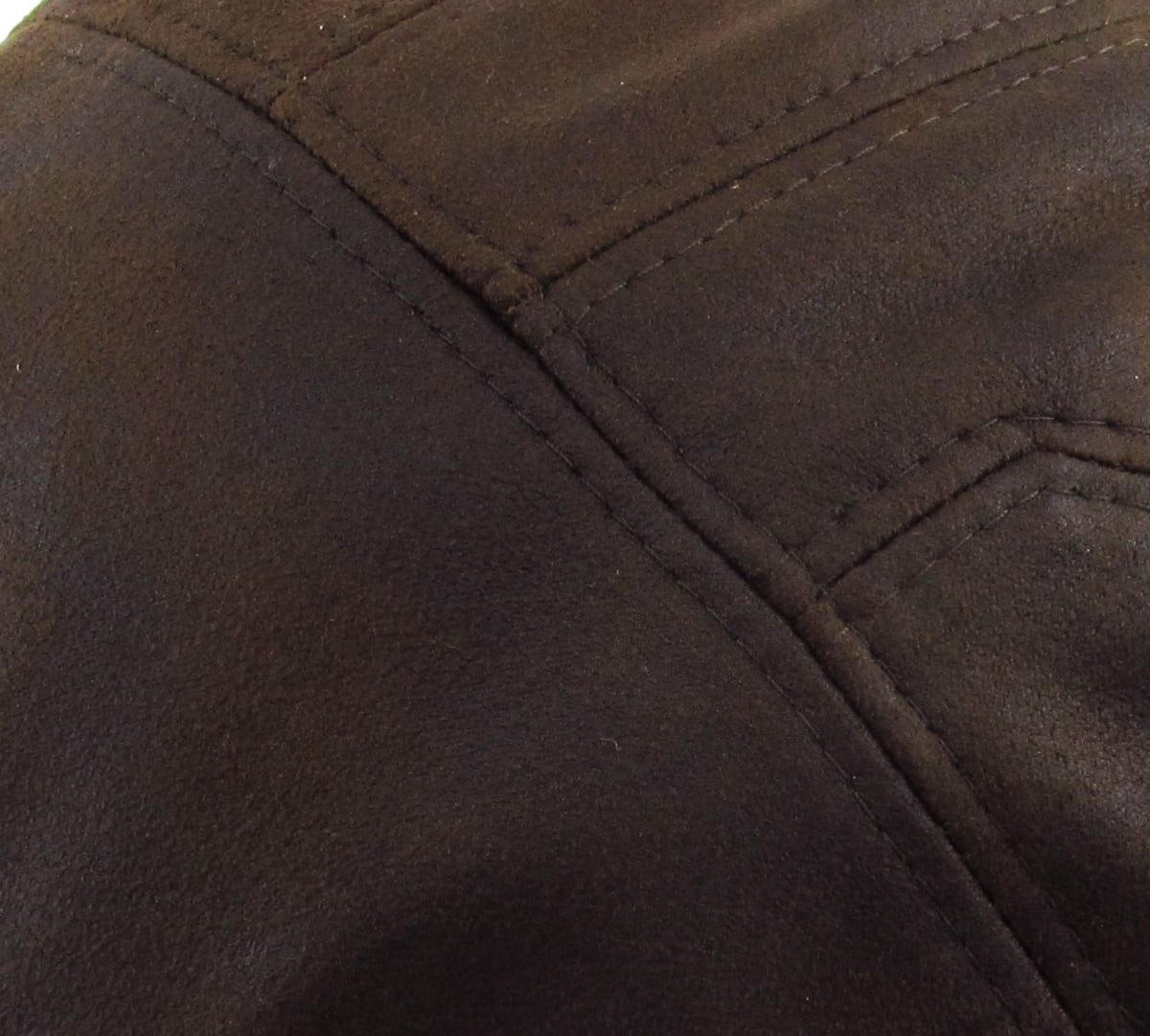 Kbethos Ivy Hat L/XL PU Leather Driving Cabbie Newsboy, Brown