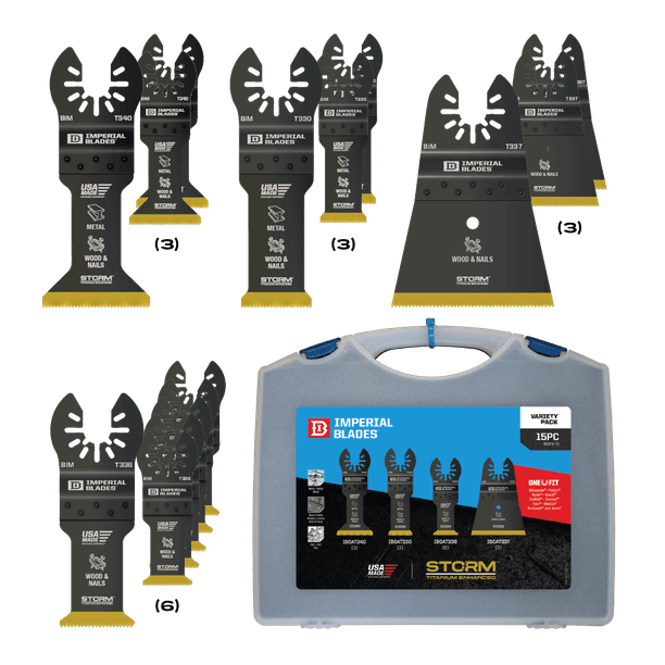 Imperial BladesIBOATV15 One Fit Storm Titanium Metal/Wood Variety