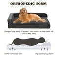 thumbnail image 2 of Cama ortopédica para perros WINDRACING impermeable para perros grandes, color gris, 2 of 7