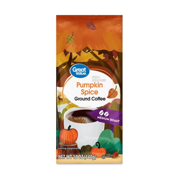 Great Value Pumpkin Spice Ground Coffee, 12 oz