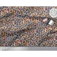 thumbnail image 2 of Soimoi Grey Cotton Jersey Fabric Leopard Animal Skin Printed Fabric 1 Yard 58 Inch Wide, 2 of 3