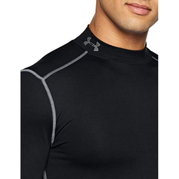 Under Armour Men's ColdGear Armour Compression Mock Long-Sleeve T-Shirt ,  Black (001)/Steel , XX-Large 