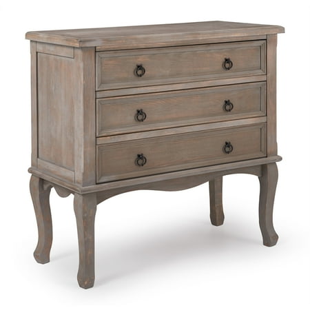 Thomas 3 Drawer Chest Gray - ClickDecor