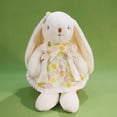 thumbnail image 3 of 17.72 Inch Easter Bunny Stuffed Animals with Clothes & Bow, Safe Material Soft Washable Stuffed Bunny, Cute Plush Toy Rabbit Easter Decoration Birthday Gift, 3 of 11
