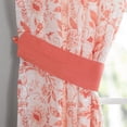 thumbnail image 2 of The Pioneer Woman Maize Sheer Curtain Panel, Coral, 1 Panel, 50"W x 84"L, 2 of 6