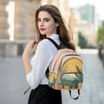 thumbnail image 6 of FORMRS Mini Backpack Purse for Women Travel Daypack Casual Shoulder Bag, Boho Plants, 6 of 7
