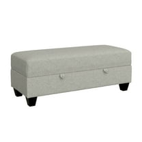Drason Gray Storage Ottoman