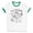 White/Kelly Green, variant on Fizz the Season Ringer Tee Shirt Unisex X-Large White/Red