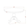 thumbnail image 3 of Luxe by East West Furniture 7 Piece Dining Table Set Contains 48" Round Table In Light Gray Color, 3 of 7