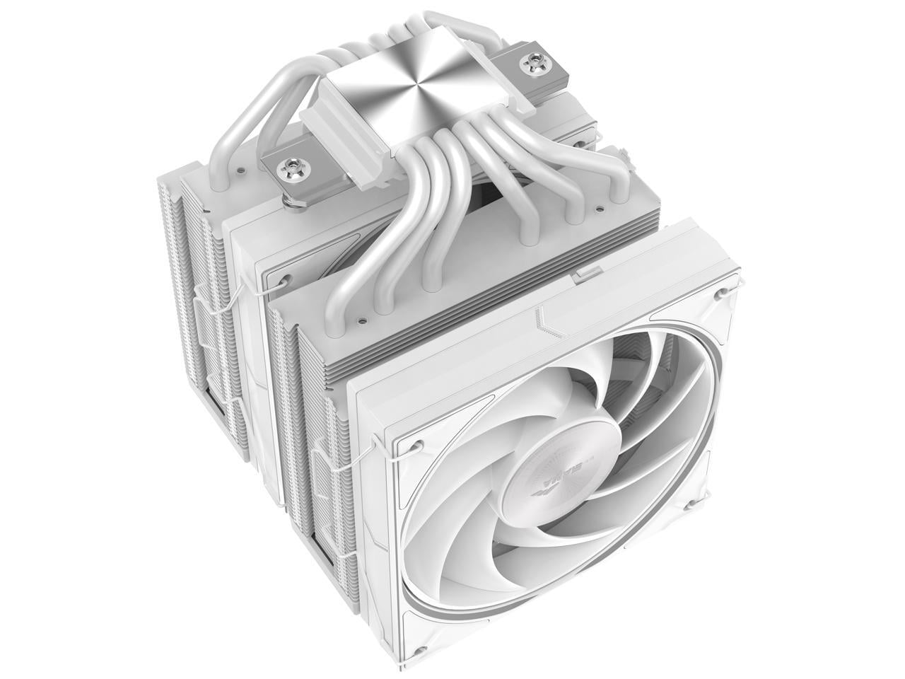 Sama A60White Dual-Tower CPU Air Cooler White6 Heat Pipes Dual 120mm PWM
