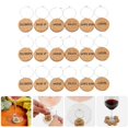 thumbnail image 2 of 18pcs Blank Cork Wine Glass Charms Wedding Wine Charms DIY Drink Identifiers, 2 of 4