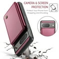 thumbnail image 4 of Feishell for Google Pixel 8 Case with Card Holder, Wallet Case for Women Men with RFID Blocking, Durable PU Leather Kickstand Magnetic Clasp Shockproof Phone Case,Winered, 4 of 9