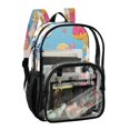 thumbnail image 2 of Ttyddzy Clear Backpack Heavy Duty PVC Transparent Backpack for College Workplace, Coral Reef Fairy Art, 2 of 8
