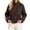 Coffee, variant on Iyufng Womens Stand Collar Tweed Jackets Long Sleeve Casual Short Coat with Belted Waist