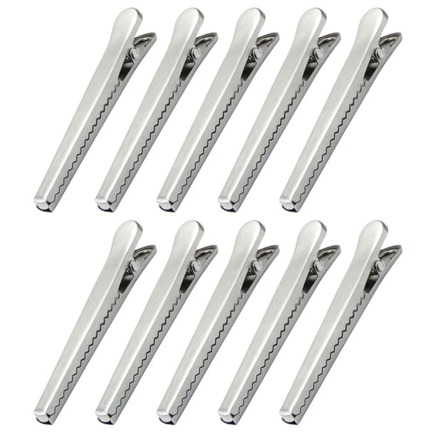 Hytrove 10Ud Clip De Acero Para Sellar Bolsas De Papas Fritas Y Snacks Fácil Apertura Y