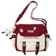 thumbnail image 1 of Bolso Escolar para Mujer Bolso Bandolera Con Múltiples Bolsillos Y Bolso para Libros (rojo), 1 of 9