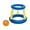 B, variant on Ohmyroo Inflatable Swimming Pool Game Set Volleyball Net Basketball Hoop Soccer Goal For Adult Family Water Sports Summer Fun