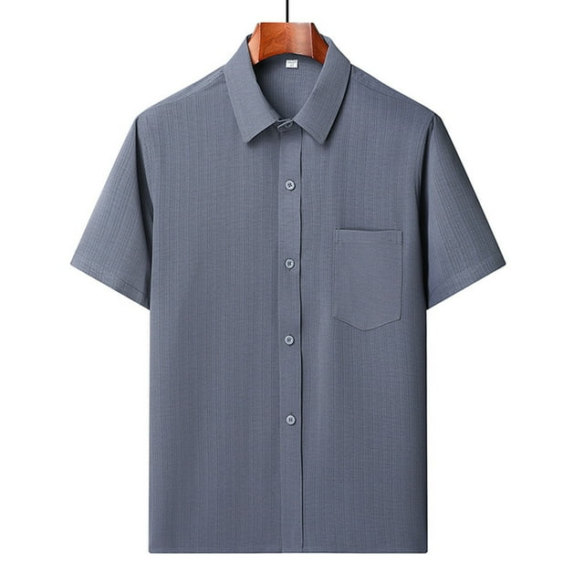 Styesk T-Shirts pour Hommes Mode Confortable Manches Courtes Col Rabattu Régulier Décontracté