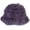 Darkpurple, variant on CoCopeaunts Women Fluffy Bucket Hat Fisherman Cap Winter Plush Wool Thick Warm Fisherman Cap Ruffle Bucket Hat Outdoor