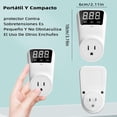 thumbnail image 2 of Regulador de Voltaje y Protector 1800W con Pantalla Digital para Refrigerador y Lavadora 15A, voltaj, 2 of 8
