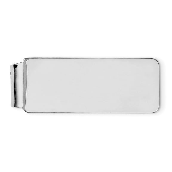 925 Sterling Silver Solid Polished Engravable Money Clip Measures 45x17mm Wide Jewelry for Men