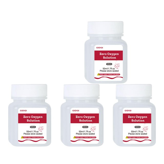 Solución de calibración GIDIGI Zero Oxygen para medidores de oxígeno disuelto 4x50 ml